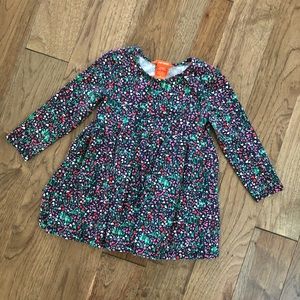 Toddler fit and flare pleat dress